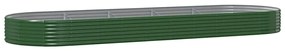 Ζαρντινιέρα Πράσινο 450x140x36εκ. Ατσάλι με Ηλεκτρ.Βαφή Πούδρας - Πράσινο