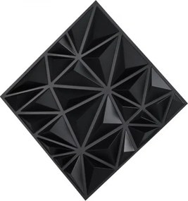 VEVOR 3D Wall Panels 33-Pack 11.81x11.81'' PVC 32 Sq.Ft Coverage Diamond Black