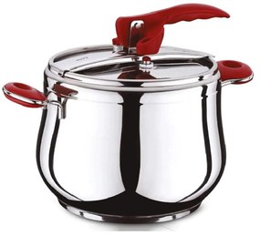 Χύτρα Ταχύτητας Esila ISF01200909 9lt Από Ανοξείδωτο Ατσάλι 18/10 Silver-Red Isfa Metal 9lt Stainless Steel