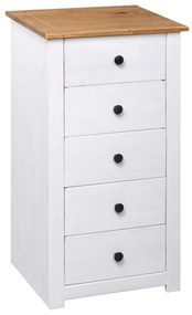 vidaXL Μπουφές Λευκός 46 x 40 x 89 εκ. από Ξύλο Πεύκου Σειρά Panama