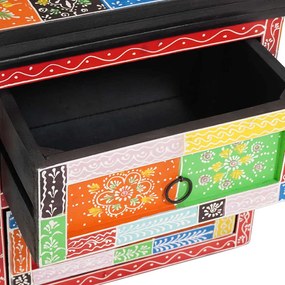vidaXL Κομοδίνο με συρτάρι 2 pcs Πολύχρωμο 40 x 30 x 40 εκ