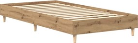 vidaXL Πλαίσιο κρεβατιού χωρίς στρώμα Artisan Oak 100x200 cm