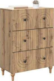 vidaXL Ντουλάπι με Συρτάρια 66 x 34,5 x 90 εκ Επεξεργασμένο Ξύλο