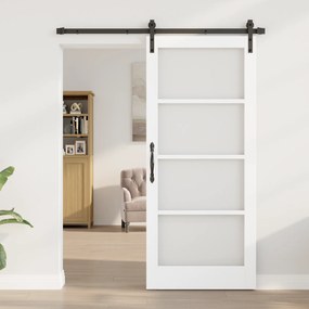 vidaXL Συρόμενη Πόρτα με Σετ Υλικών 'ORKDAL' Λευκό 86x198.5 εκ.