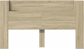 vidaXL Κεφαλάρι Δρύς Sonoma 180 x 16,5 x 103,5 cm Επεξεργασμένο ξύλο