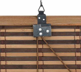 vidaXL Ρόλερ με κουρτίνες Καφέ 100 x 220 cm Μπαμπού