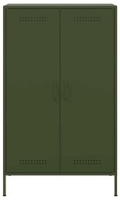 Ντουλάπι Πράσινο Λαδί 68x39x113 εκ. από Ατσάλι - Πράσινο