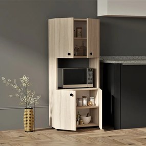 Στήλη Guzel pakoworld σε sonoma απόχρωση 60x31.4x140εκ
