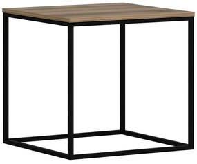 Τραπεζάκι Βοηθητικό Basak 506MNR1211 52x50x50cm Walnut-Black