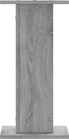 vidaXL Βάσεις Φυτών 2 Τεμ. Γκρι Sonoma 30x30x60 εκ. Επεξεργασμένο Ξύλο