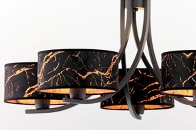 Κρεμαστό Πολύφωτο Arthur Φ75cm Μαύρο