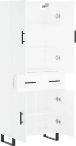 vidaXL Ντουλάπι Λευκό 69,5x34x180 εκ. από Επεξεργασμένο Ξύλο