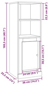 ΝΤΟΥΛΑΠΙ ΑΡΤΙΣΙΑΝΗ ΔΡΥΣ 36X35,5X103,5 ΕΚ ΑΠΟ ΕΠΕΞΕΡΓΑΣΜΕΝΟ ΞΥΛΟ 857150