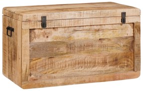 vidaXL Κουτί αποθήκευσης Καφέ 70 x 35 x 40 εκ. Μασίφ ξύλο μάνγκο