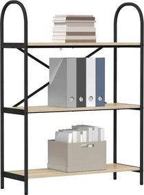 vidaXL Ράφι Βιβλίων Δρύς Sonoma 80 x 30 x 109 εκ Επεξεργασμένο ξύλο