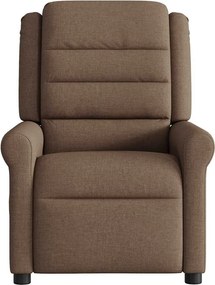 vidaXL Πολυθρόνα Μασάζ Ανακλινόμενη Καφέ Υφασμάτινη