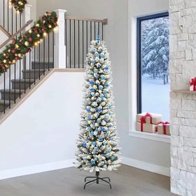 vidaXL Τεχνητό Χριστουγεννιάτικο Δέντρο με 300 LED Λευκό 240 cm