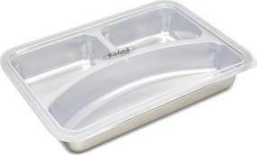 Lid for 3 Compartment Plate - Plastic - Dishwasher Safe