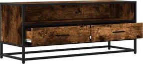 ντουλάπι τηλεόρασης vidaXL Καπνιστή δρυς 100x34,5x40 cm