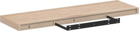 vidaXL Ράφια Τοίχου 2 τεμ. 80x23,5x4 εκ. Επεξεργασμένο Ξύλο