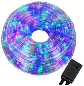 Χριστουγεννιάτικος Φωτοσωλήνας σε RGB Χρώμα 30m με 8 Προγράμματα Διάφανος SD-13