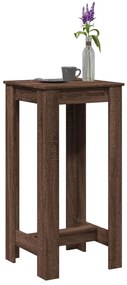 vidaXL Τραπέζι Μπαρ Καφέ Δρυς 51x50x103,5 εκ. Επεξ. Ξύλο