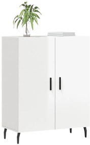 vidaXL Ντουλάπι Γυαλιστερό Λευκό 69,5x34x90 εκ. Επεξεργασμένο Ξύλο