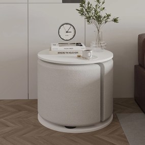 Σετ Βοηθητικών Τραπεζιών Λευκό REUBO 43x43x47