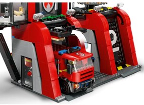 Playset Lego 60414 Fire station with Fire engine