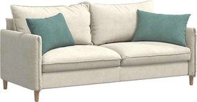 vidaXL Μαξιλάρι Καναπέ 2 pcs Θαλασσί 60 x 40 cm Υφασμάτινο Κορντουρά