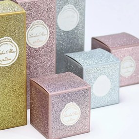 Κερί σε ασημένιο κουτί glitter 120gr - Soap Tales