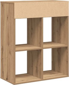 vidaXL Βιβλιοθήκη Αρτισιανή Δρυς 66x31x80 εκ. Επεξεργ. Ξύλο
