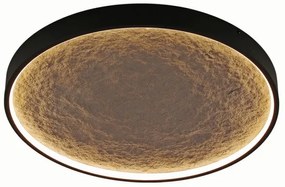 Πλαφονιέρα Φωτιστικό Οροφής LED 18W Μαύρο Πέτρα CCT Dimmable Karmen-40 SunLight-KARMEN-40-Μαύρο KARMEN-40