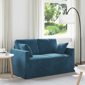 vidaXL Καναπές Μπλε 138 x 78 x 80 εκ Βελούδο