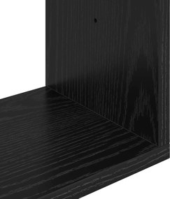 vidaXL Ράφι Τοίχου Μαύρη Δρυς 80 x 12 x 79,5 εκ Επεξεργασμένο Ξύλο