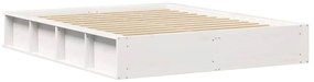 vidaXL Σκελετός Κρεβατιού Λευκό 160 x 200 cm Στερεά ξυλεία πεύκου