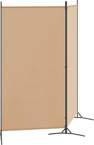 vidaXL Δίαυλος Δωματίου 2 Πάνελ Μπεζ 175 x 180 cm Ύφασμα