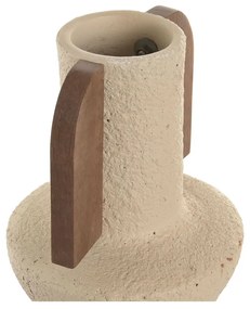 Βάζο Home ESPRIT Καφέ Μπεζ τερακότα Ξύλο από Μάνγκο