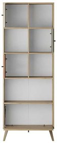 Βιβλιοθήκη Terra Megapap χρώμα florida oak 67x30x181εκ.