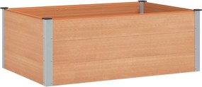 vidaXL Υπερυψωμένη Ζαρντινιέρα Καφέ 150 x 100 x 54 cm