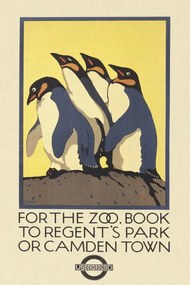 Αναπαραγωγή Vintage London Zoo Poster (Featuring Penguins), (26.7 x 40 cm)