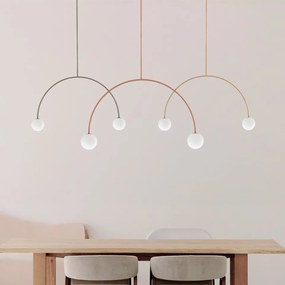 Κρεμαστό Φωτιστικό Riga 50 cm Μαύρο