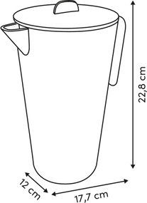Κανάτα Νερού Με Καπάκι 1.6lt F-V Eden 213548