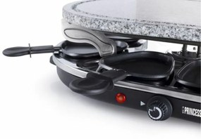 Ρακλέτ Princess 8 Oval Stone Grill Party Μαύρο Γκρι