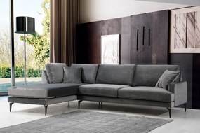 Corner Sofa Papira Corner Left (Chl+3R) - Anthracite Anthracite