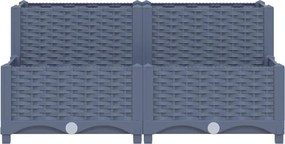 vidaXL Ζαρντινιέρα 80 x 80 x 38 εκ. από Πολυπροπυλένιο