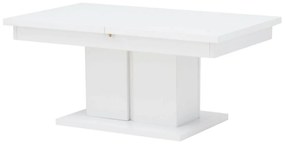 Πολυμορφικό τραπέζι σαλονιού Orlando 211, Άσπρο, 52x68x114cm, Πλαστικοποιημένη μοριοσανίδα, Γωνιακό | Epipla1.gr