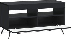 vidaXL Ντουλάπα LED Τηλεόρασης Μαύρο Επεξεργασμένο Ξύλο