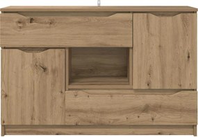 vidaXL Πλαϊνό γραφείο Artisan Oak 100 x 30 x 65,6 Επεξεργασμένο ξύλο