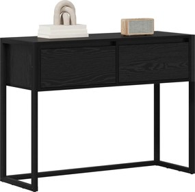 vidaXL End Table Μαύρη Οξυά 100 x 36 x 75 εκ. Επεξεργασμένο ξύλο